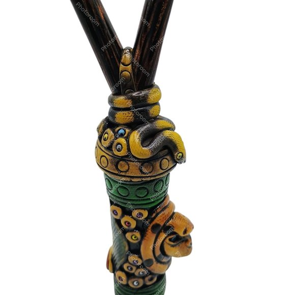 Kuripe Set 2 in 1 – Handmade Palo Chonta Andean Toad